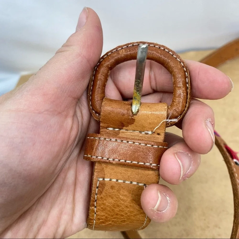 Genuine Leather South Western Embroidery Belt